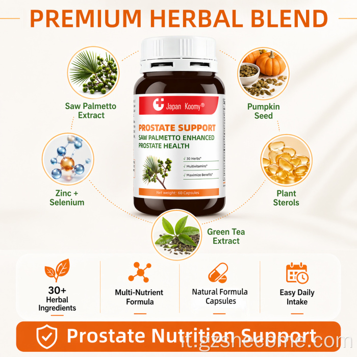 Capsule di Shecome Prostate Support Health Saw Palmetto